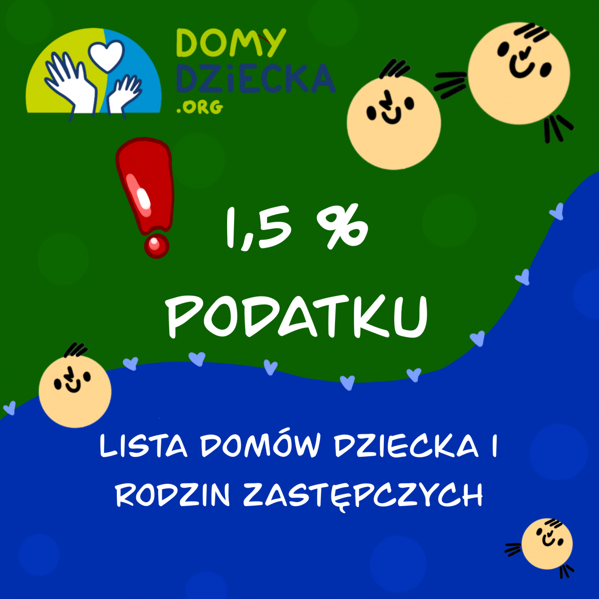 1% podatku dla domu dziecka - lista OPP - 1,5% na dzieci 2023, 2024 , piecza zastępcza