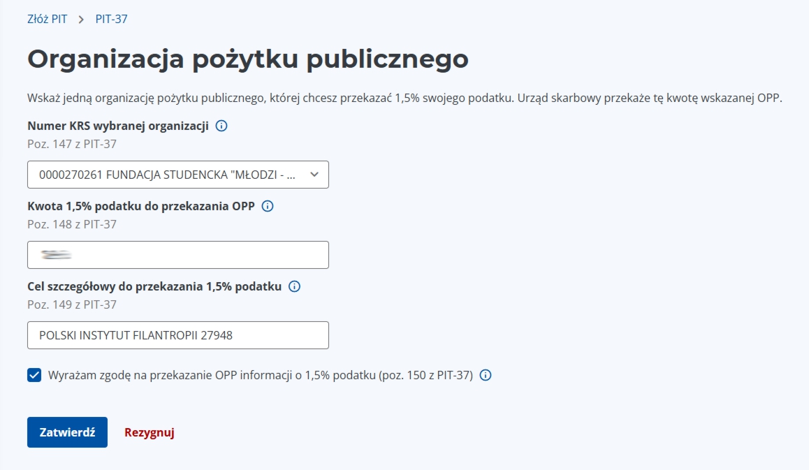 jak przekazać online - 1,5% dla Portalu DomyDziecka.org