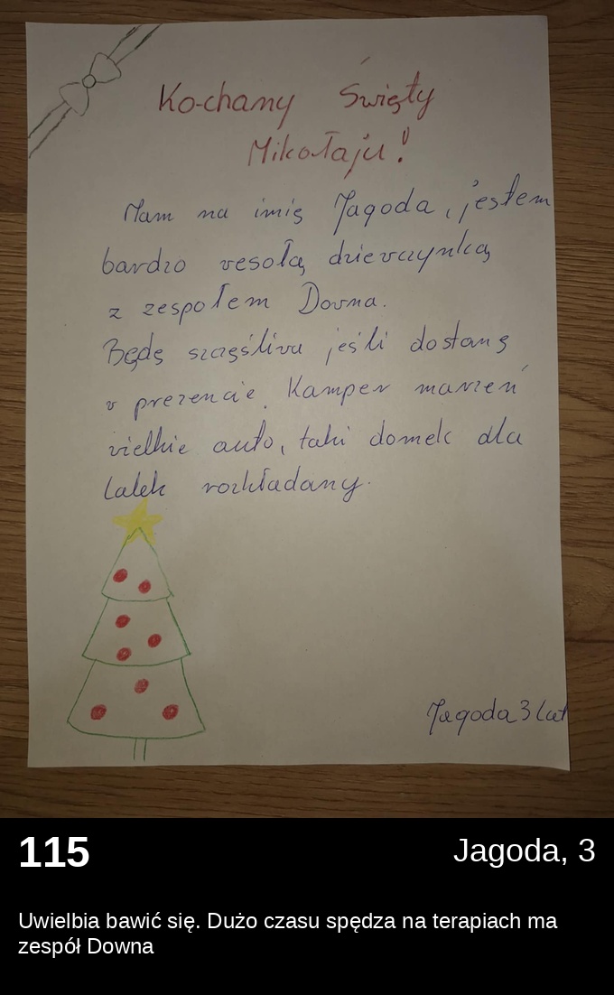 List 115 - Listy do Świętego Mikołaja 2025