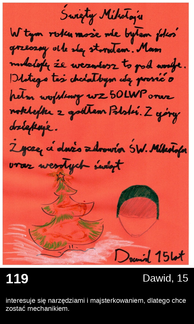 List 119 - Listy do Świętego Mikołaja 2025
