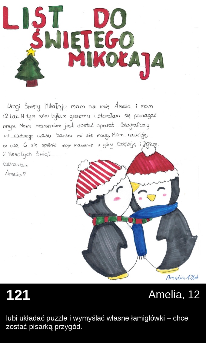 List 121 - Listy do Świętego Mikołaja 2025