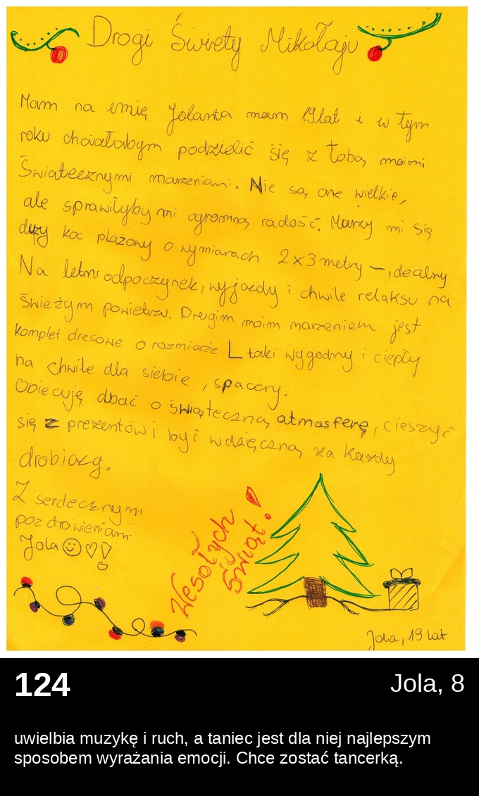 List 124 - Listy do Świętego Mikołaja 2025