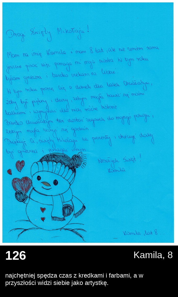 List 126 - Listy do Świętego Mikołaja 2025