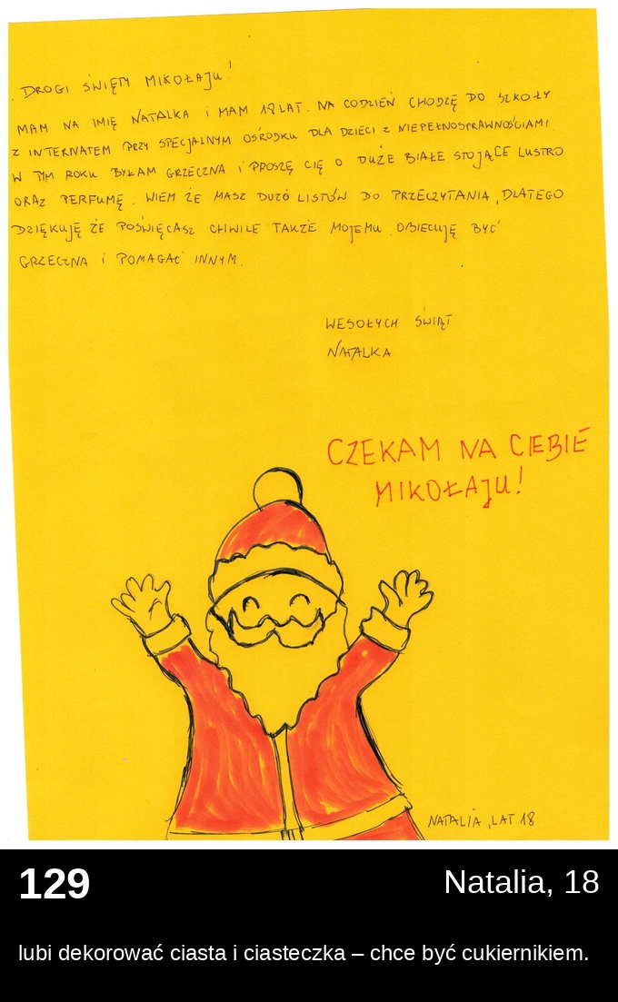 List 129 - Listy do Świętego Mikołaja 2025