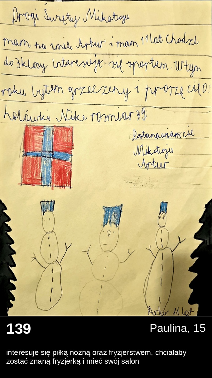 List 139 - Listy do Świętego Mikołaja 2025