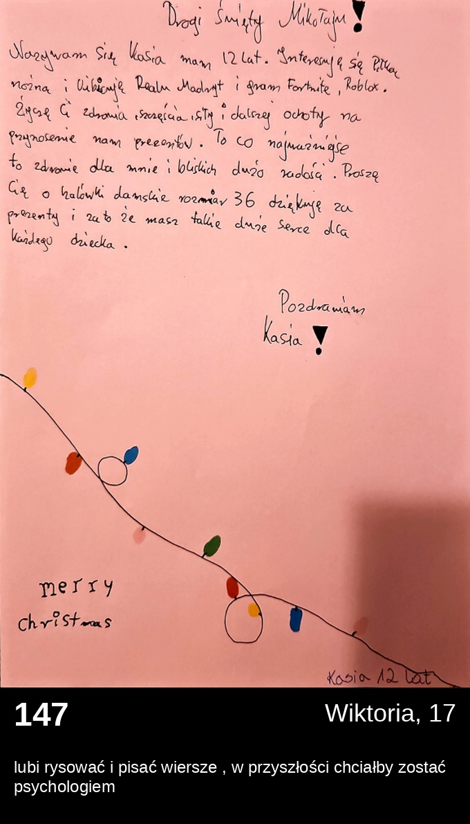 List 147 - Listy do Świętego Mikołaja 2025