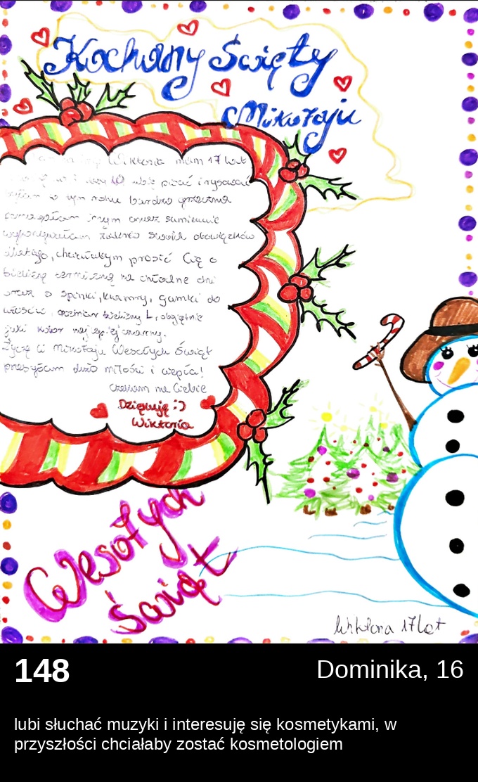 List 148 - Listy do Świętego Mikołaja 2025