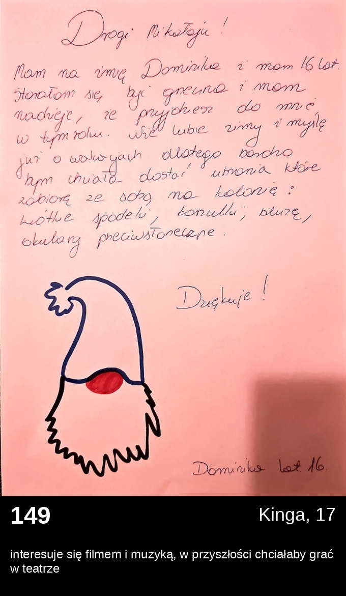 List 149 - Listy do Świętego Mikołaja 2025