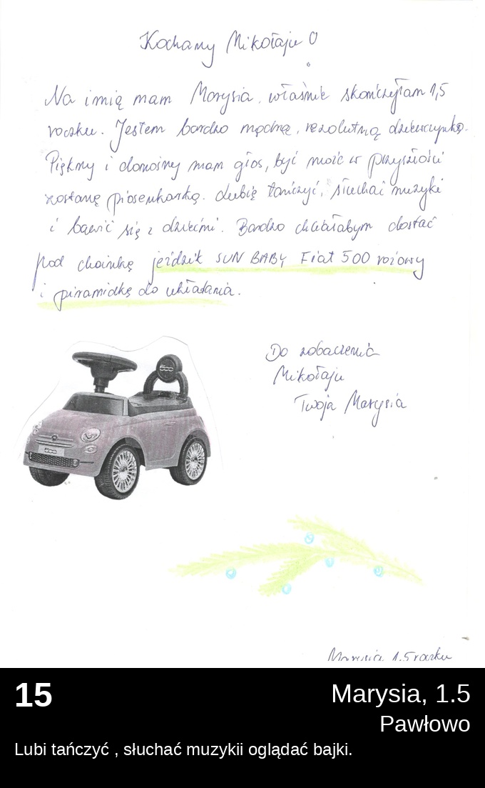 List 15 - Listy do Świętego Mikołaja 2025