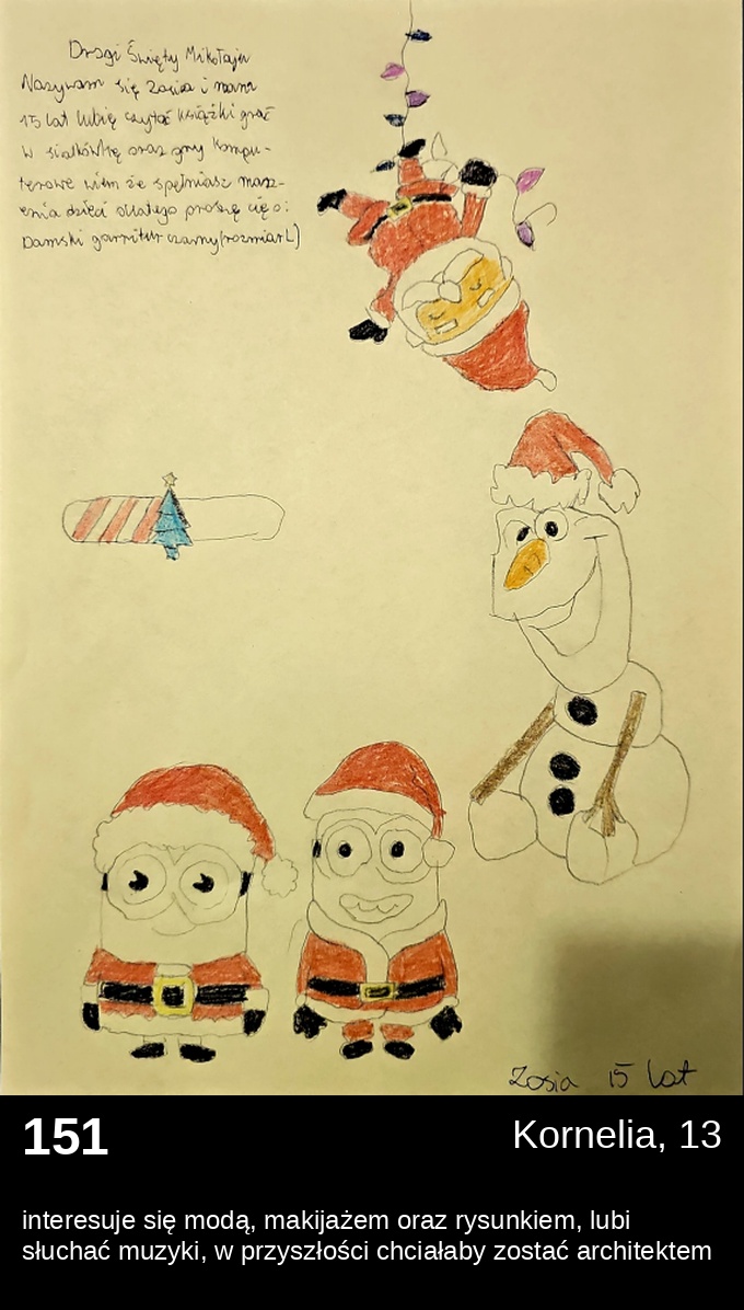 List 151 - Listy do Świętego Mikołaja 2025