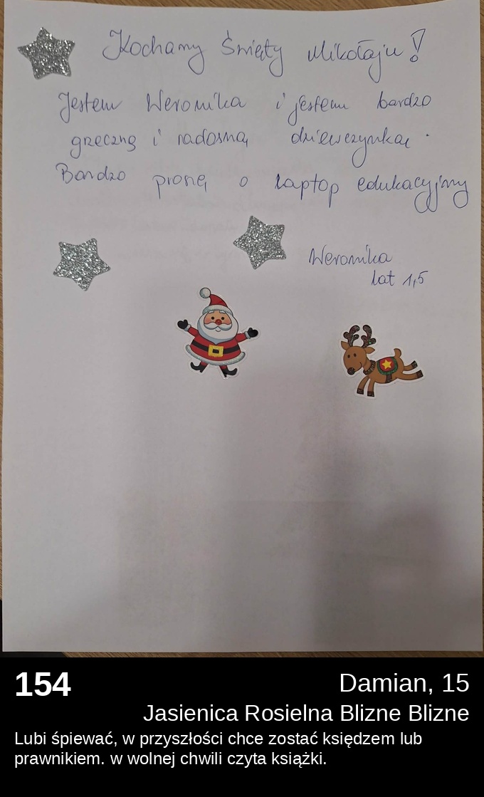 List 154 - Listy do Świętego Mikołaja 2025