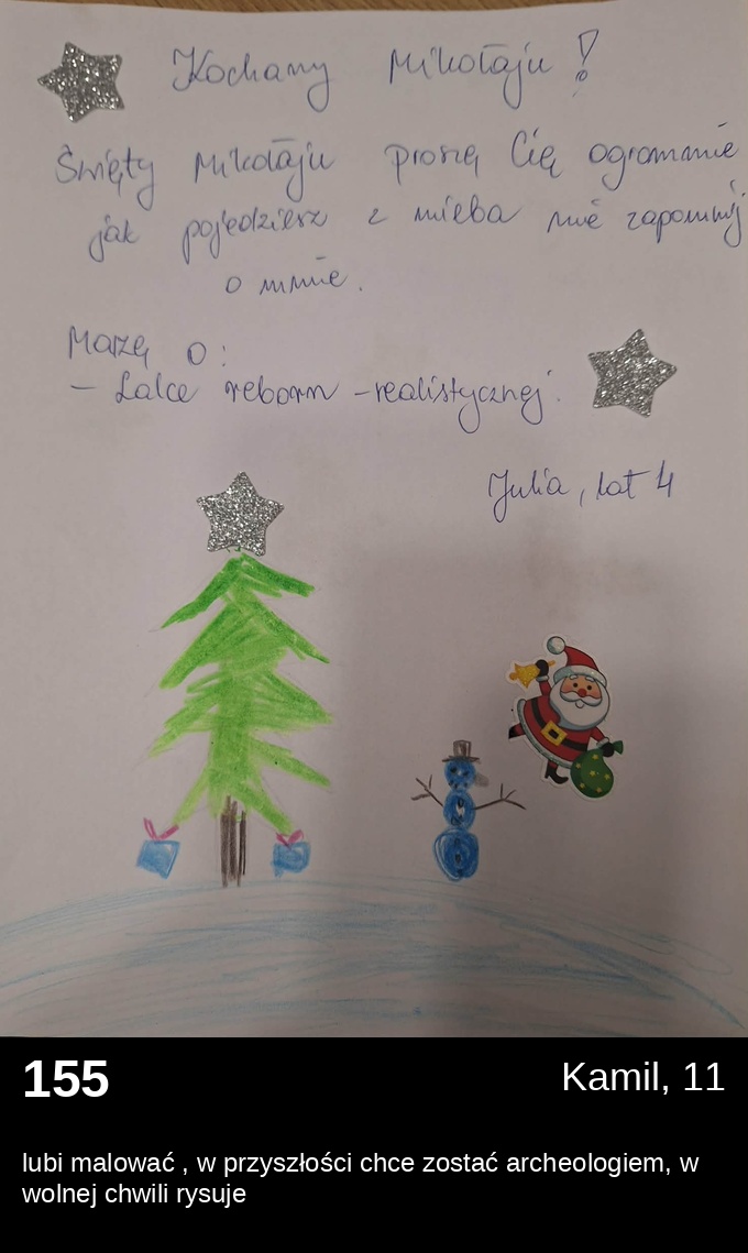 List 155 - Listy do Świętego Mikołaja 2025