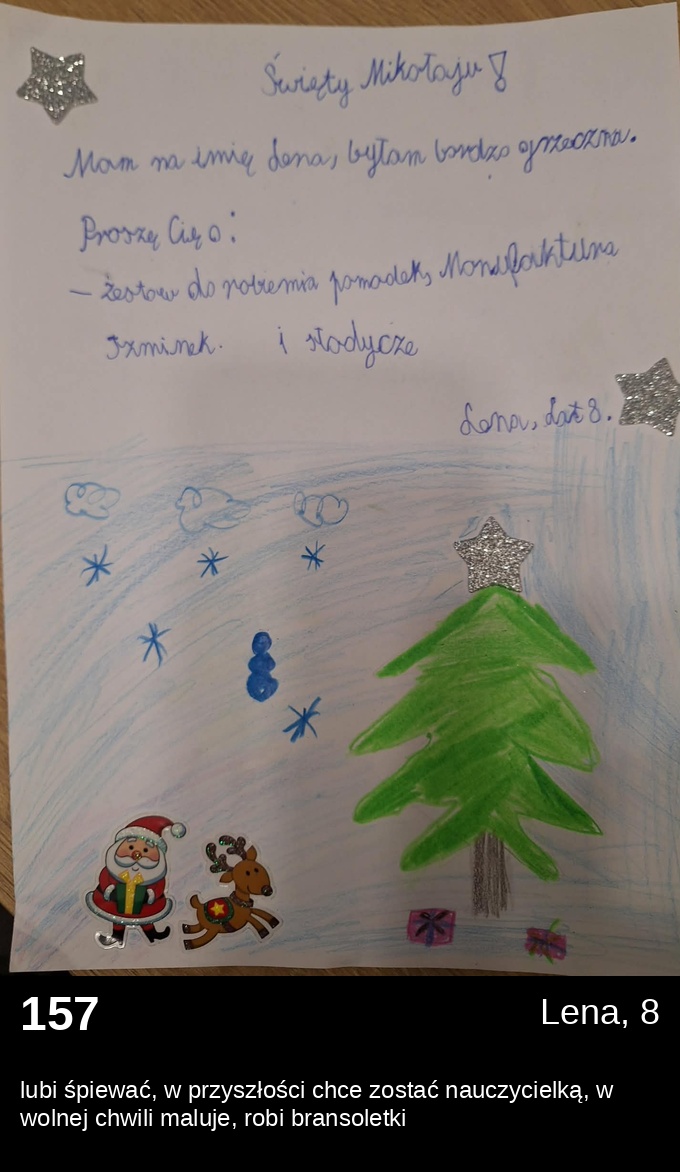 List 157 - Listy do Świętego Mikołaja 2025