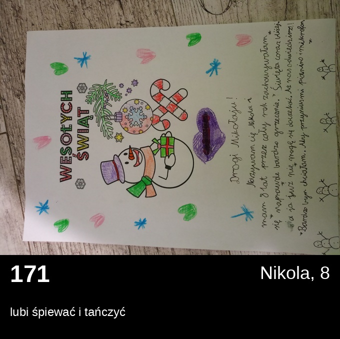 List 171 - Listy do Świętego Mikołaja 2025