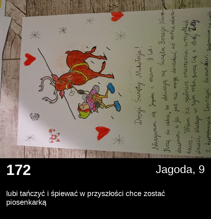 List 172 - Listy do Świętego Mikołaja 2025