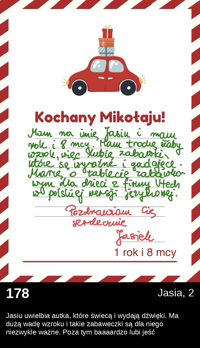 List 178 - Listy do Świętego Mikołaja 2025