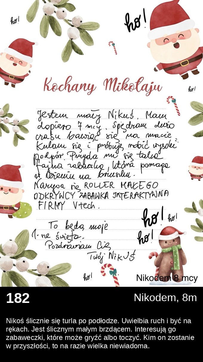 List 182 - Listy do Świętego Mikołaja 2025