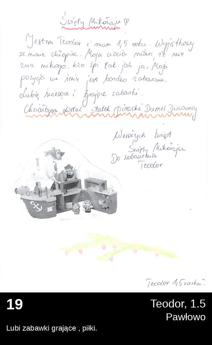 List 19 - Listy do Świętego Mikołaja 2025