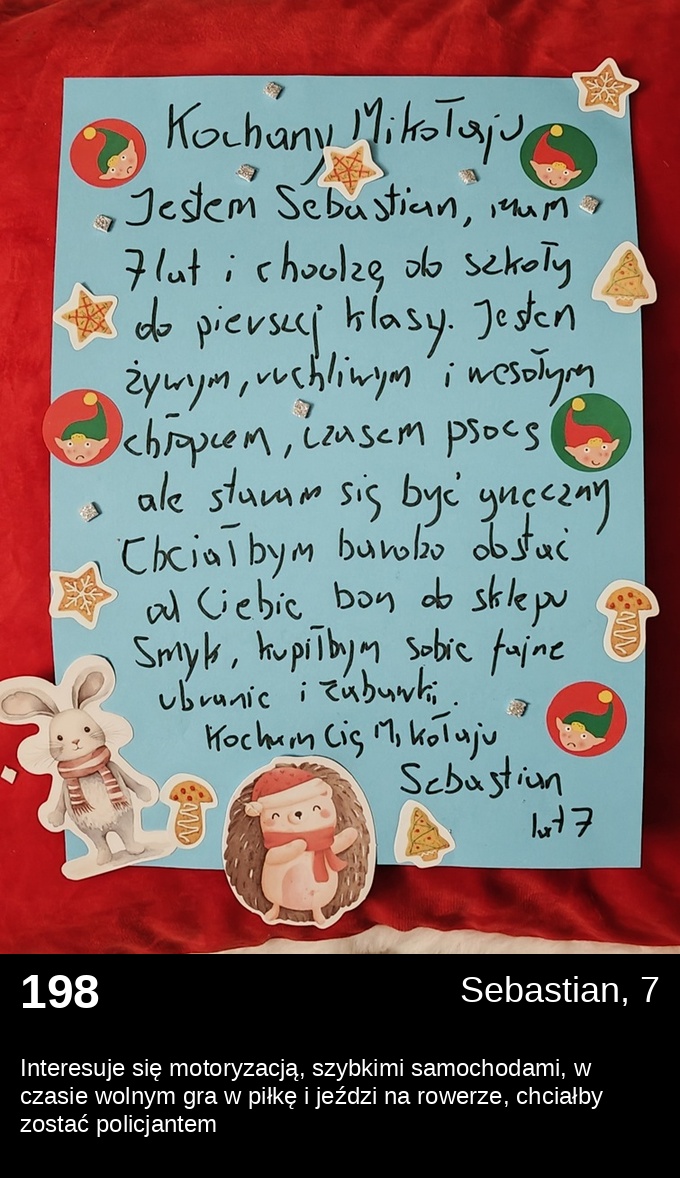 List 198 - Listy do Świętego Mikołaja 2025