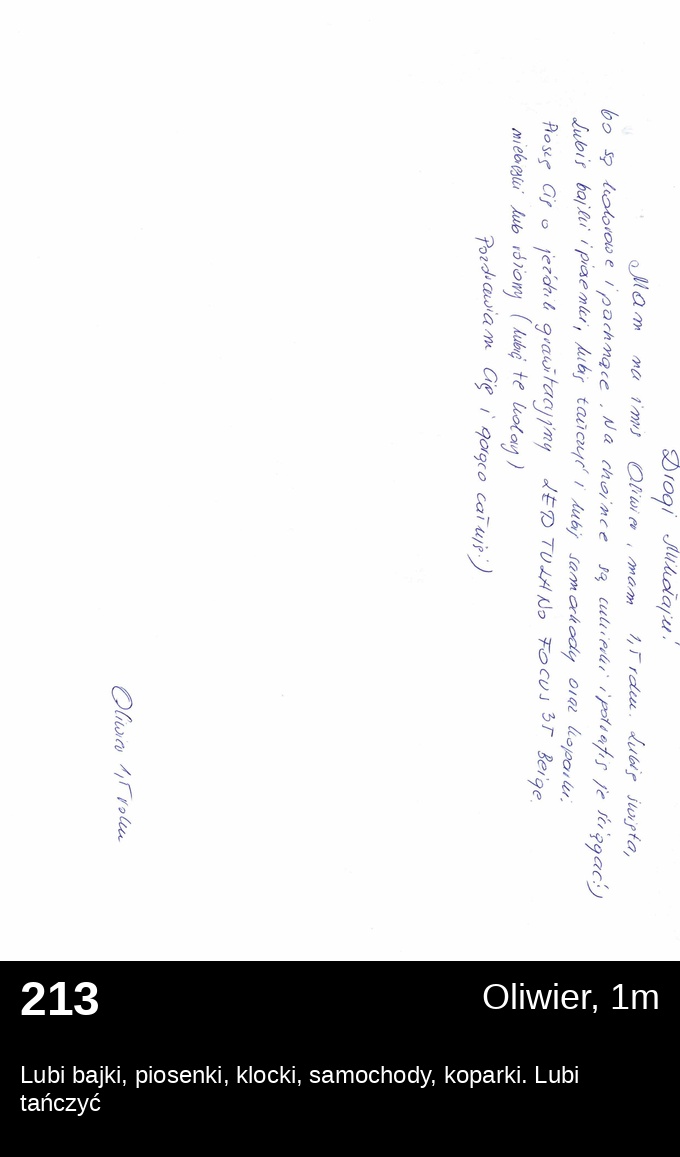 List 213 - Listy do Świętego Mikołaja 2025