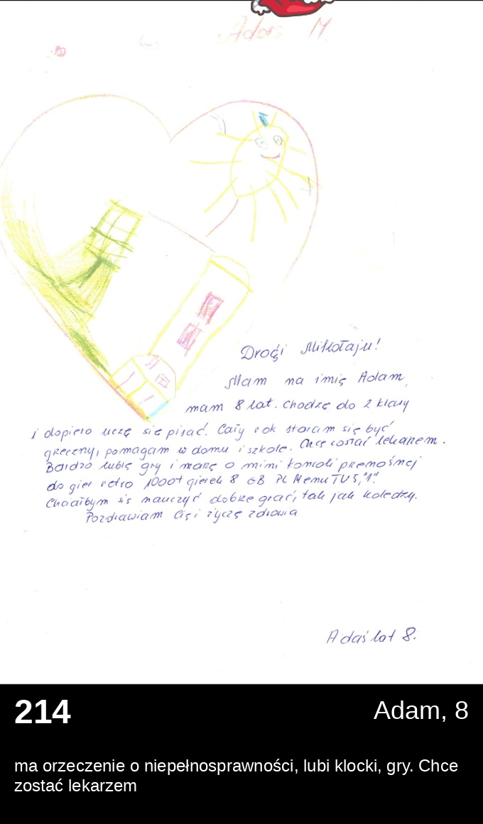 List 214 - Listy do Świętego Mikołaja 2025
