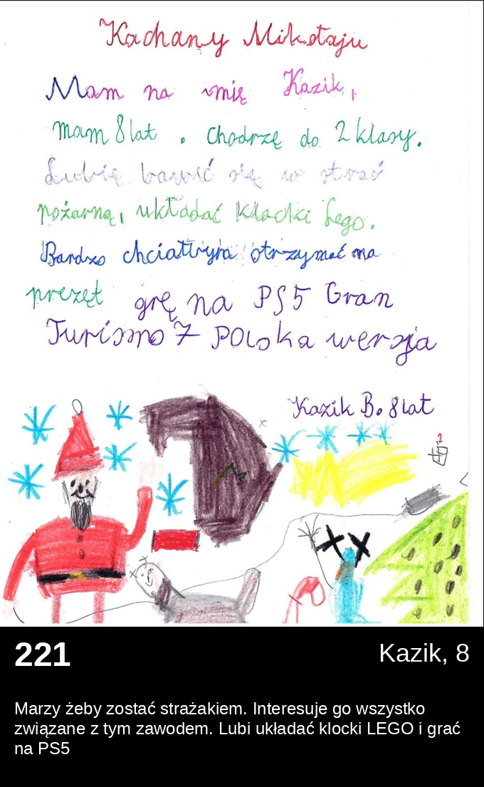 List 221 - Listy do Świętego Mikołaja 2025