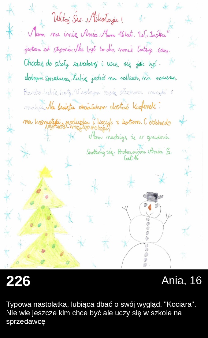 List 226 - Listy do Świętego Mikołaja 2025