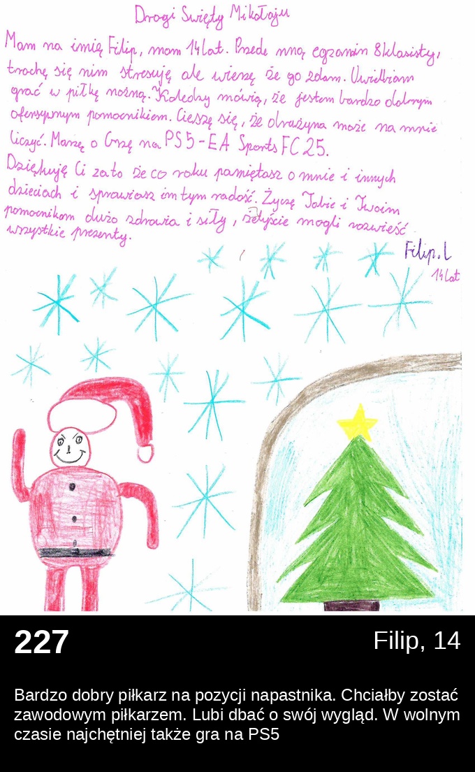 List 227 - Listy do Świętego Mikołaja 2025