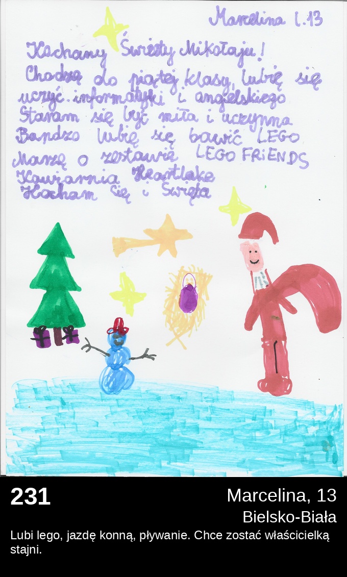 List 231 - Listy do Świętego Mikołaja 2025