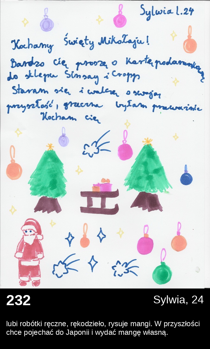List 232 - Listy do Świętego Mikołaja 2025