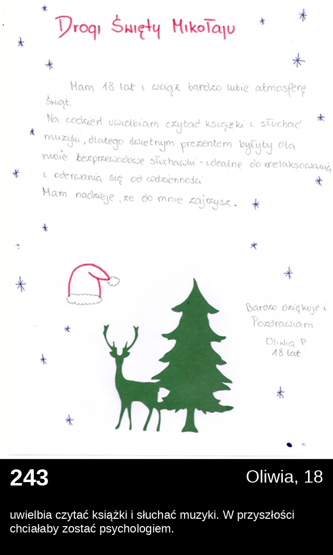 List 243 - Listy do Świętego Mikołaja 2025