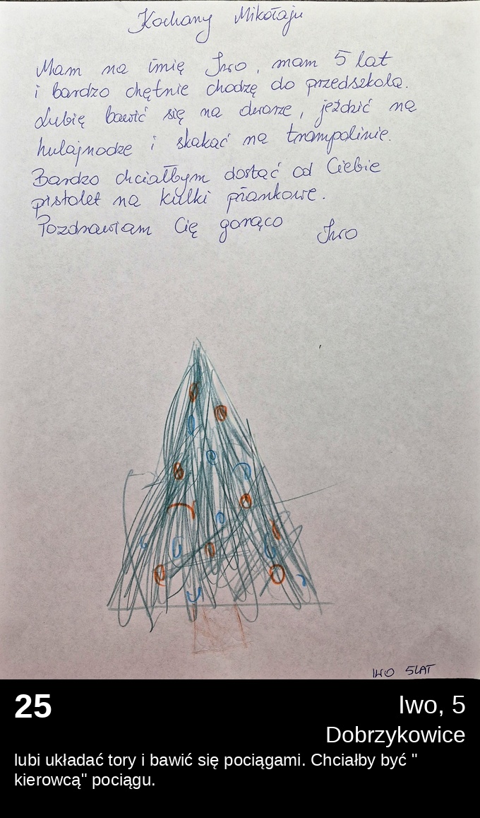 List 25 - Listy do Świętego Mikołaja 2025