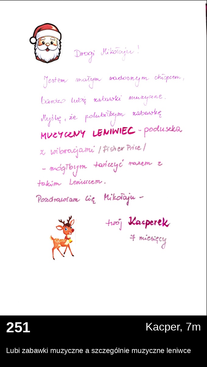 List 251 - Listy do Świętego Mikołaja 2025