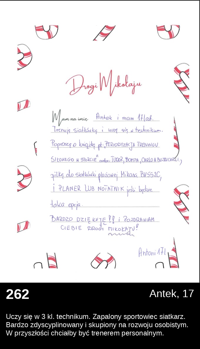List 262 - Listy do Świętego Mikołaja 2025
