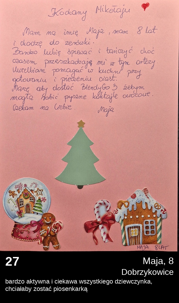List 27 - Listy do Świętego Mikołaja 2025