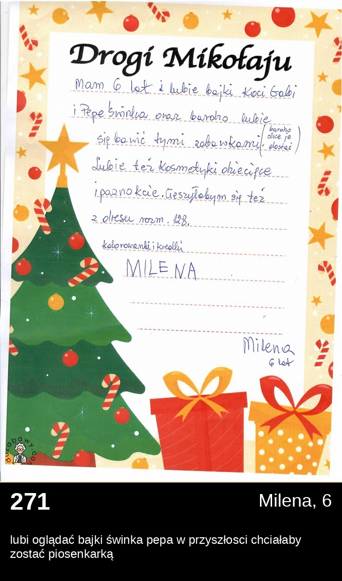 List 271 - Listy do Świętego Mikołaja 2025