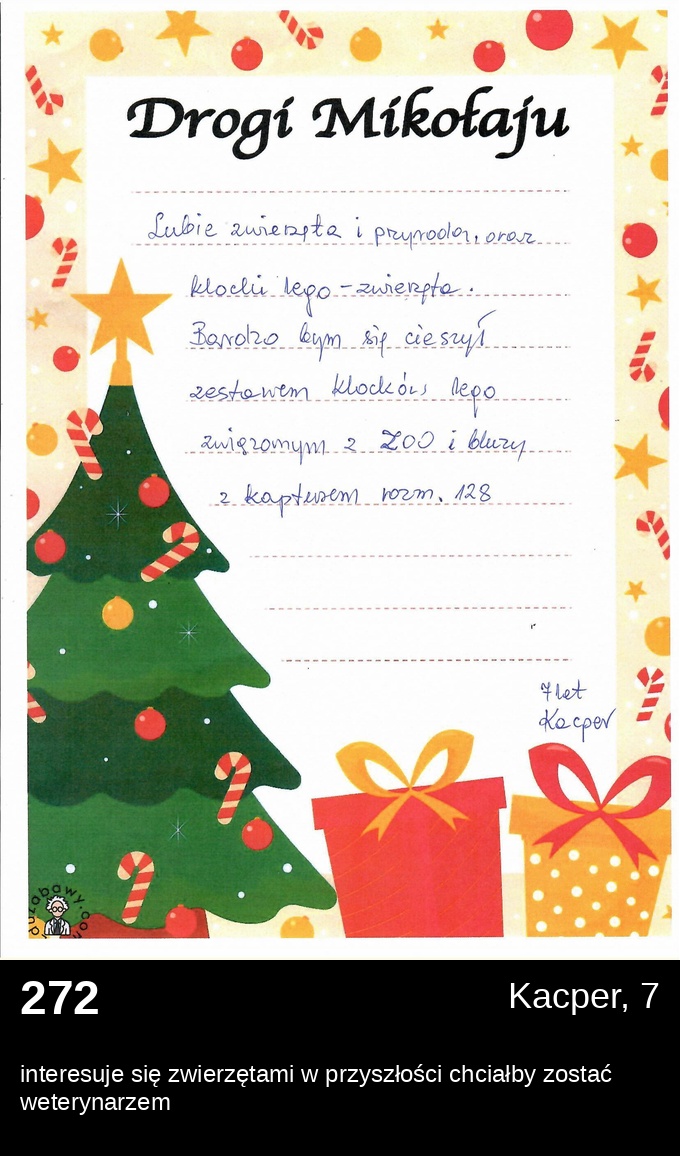 List 272 - Listy do Świętego Mikołaja 2025