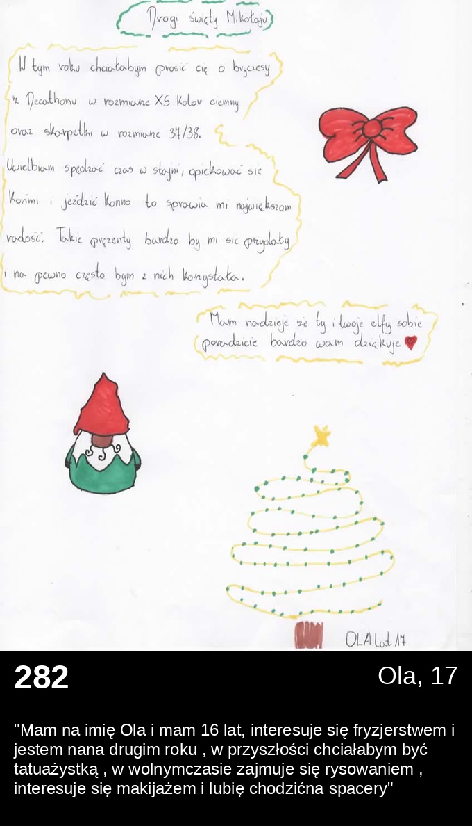 List 282 - Listy do Świętego Mikołaja 2025