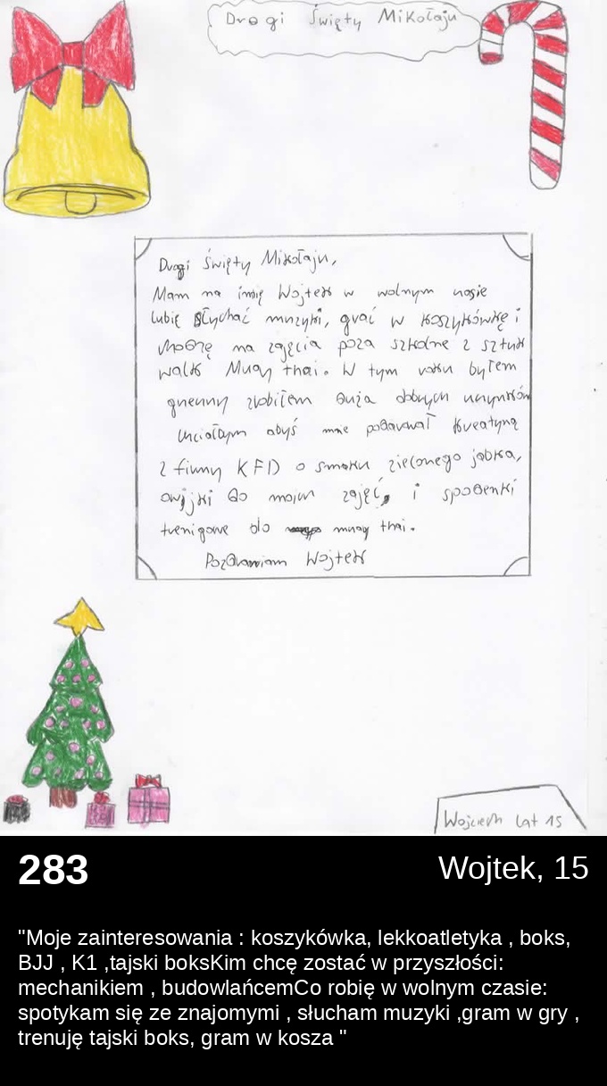 List 283 - Listy do Świętego Mikołaja 2025