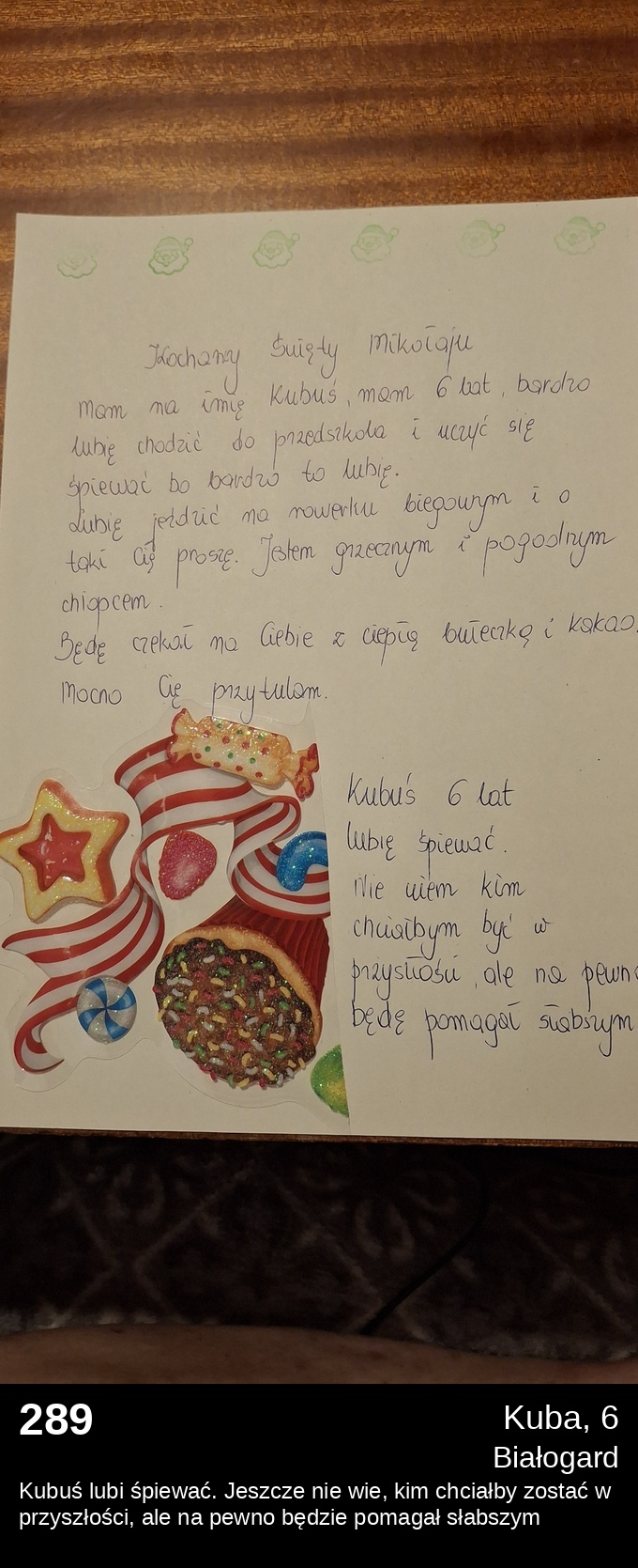 List 289 - Listy do Świętego Mikołaja 2025