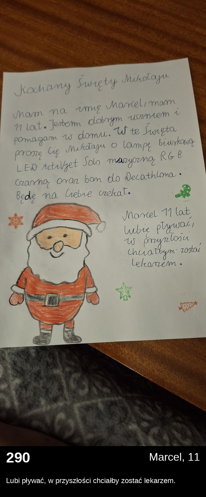 List 290 - Listy do Świętego Mikołaja 2025