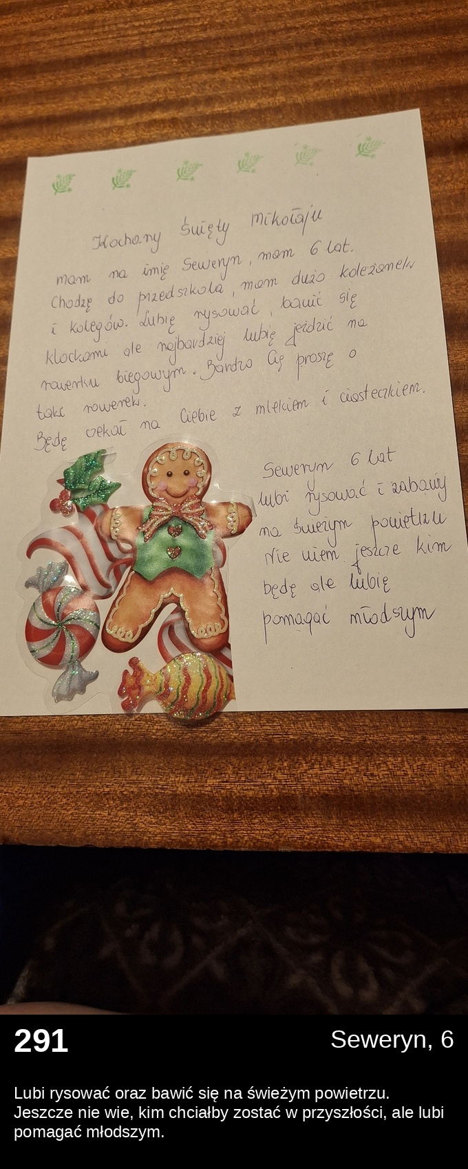 List 291 - Listy do Świętego Mikołaja 2025