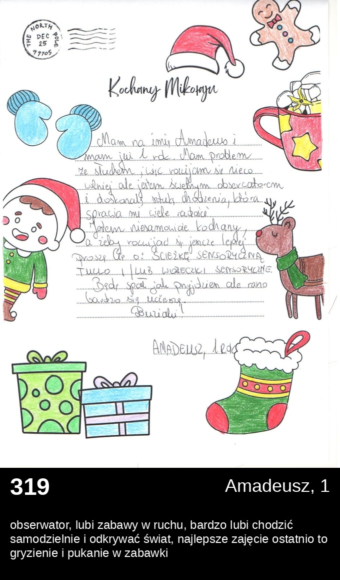List 319 - Listy do Świętego Mikołaja 2025