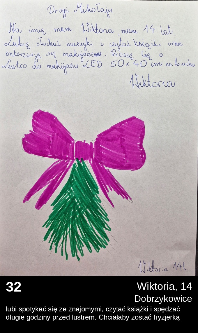 List 32 - Listy do Świętego Mikołaja 2025