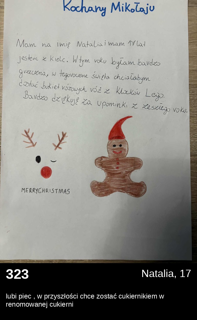 List 323 - Listy do Świętego Mikołaja 2025