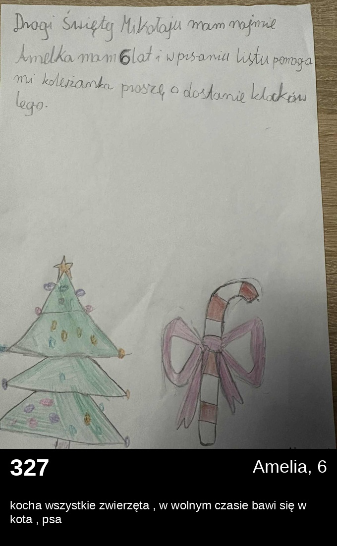 List 327 - Listy do Świętego Mikołaja 2025