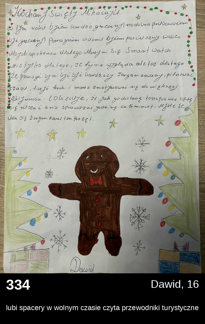 List 334 - Listy do Świętego Mikołaja 2025