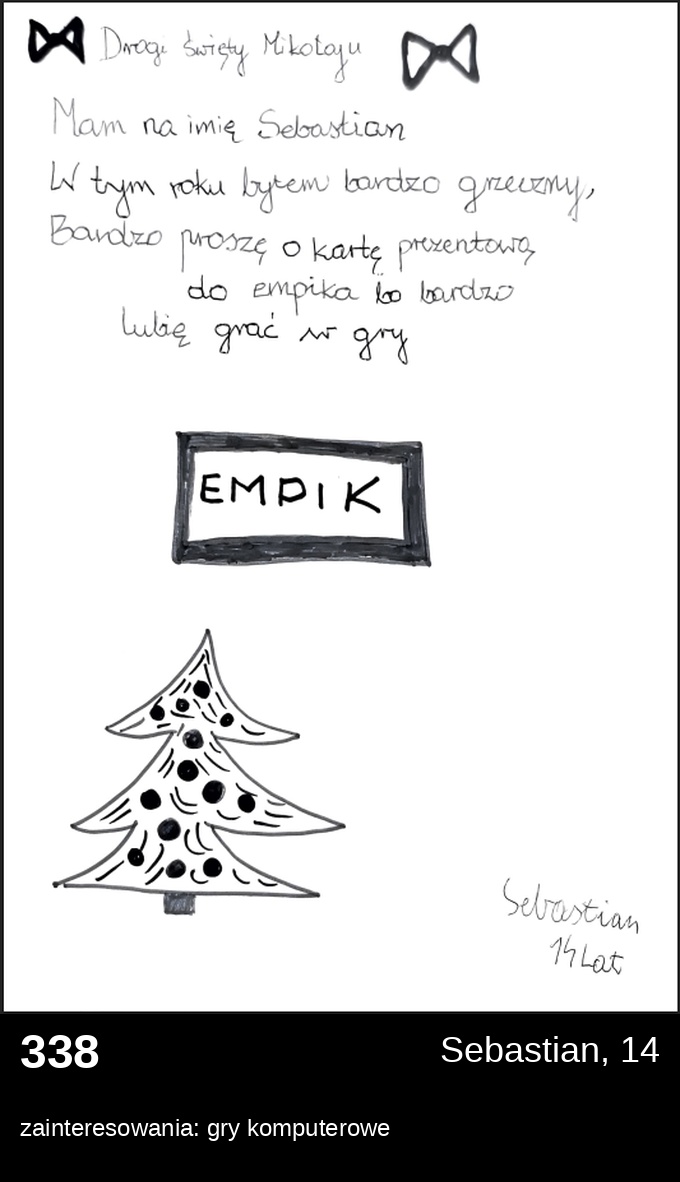 List 338 - Listy do Świętego Mikołaja 2025