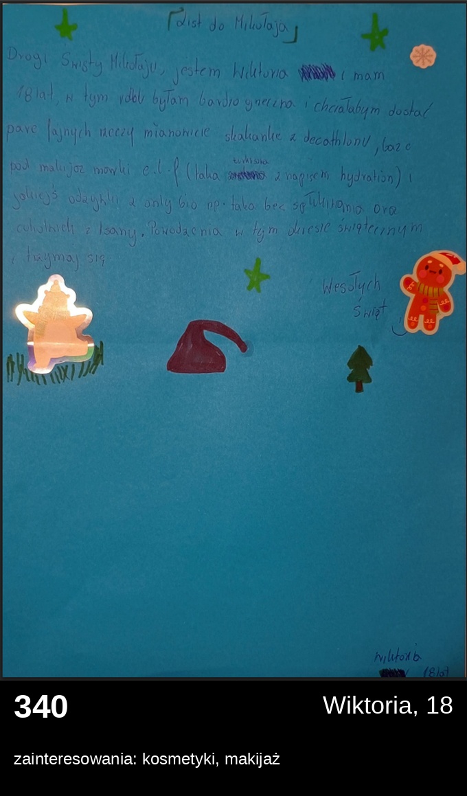 List 340 - Listy do Świętego Mikołaja 2025