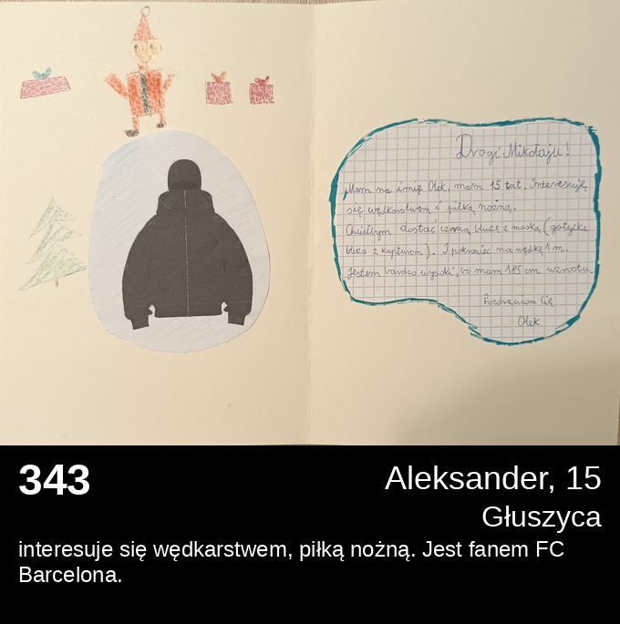 List 343 - Listy do Świętego Mikołaja 2025